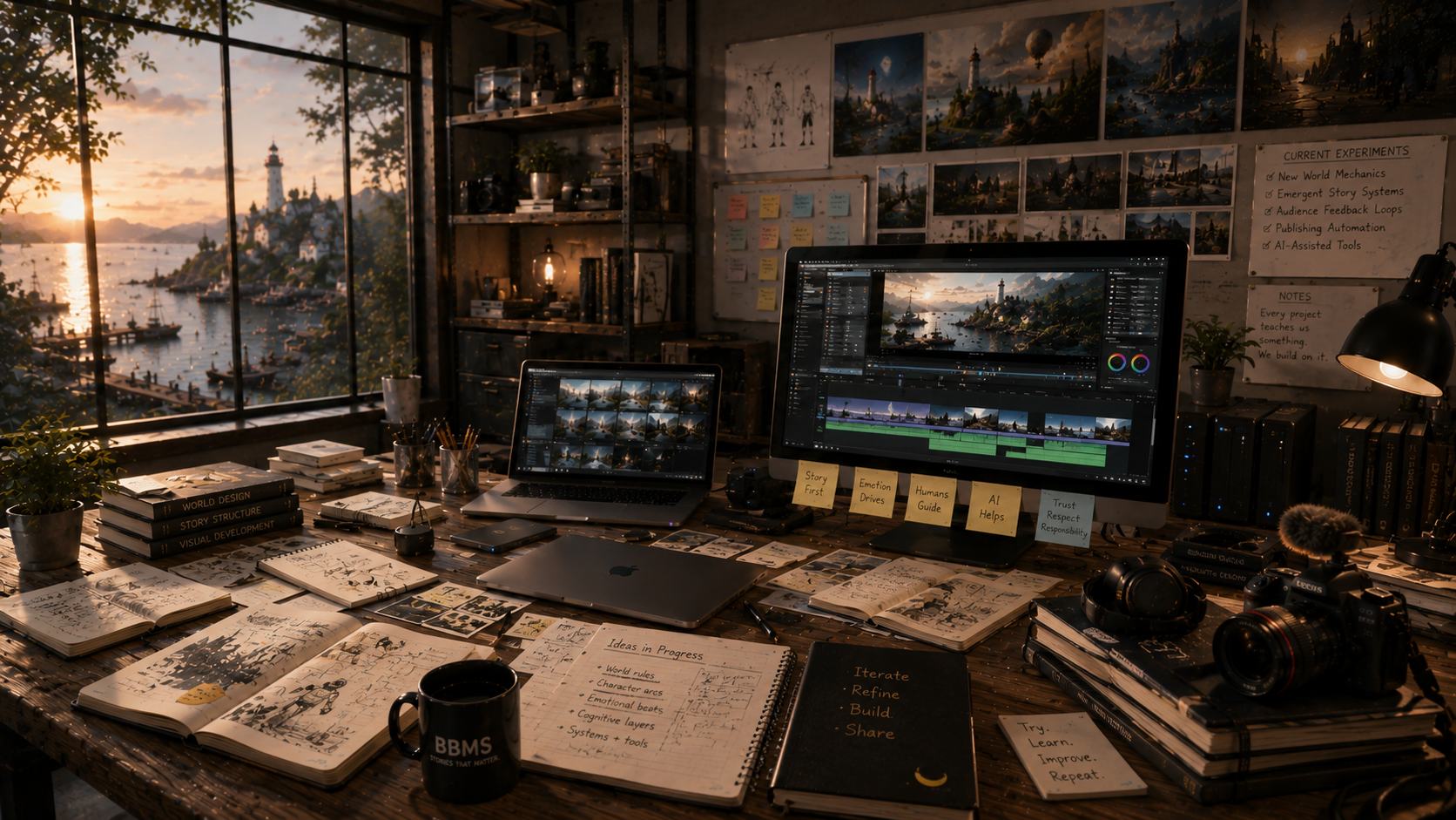 Builder continuity — practical experimentation, publishing workflows, and iterative creative production