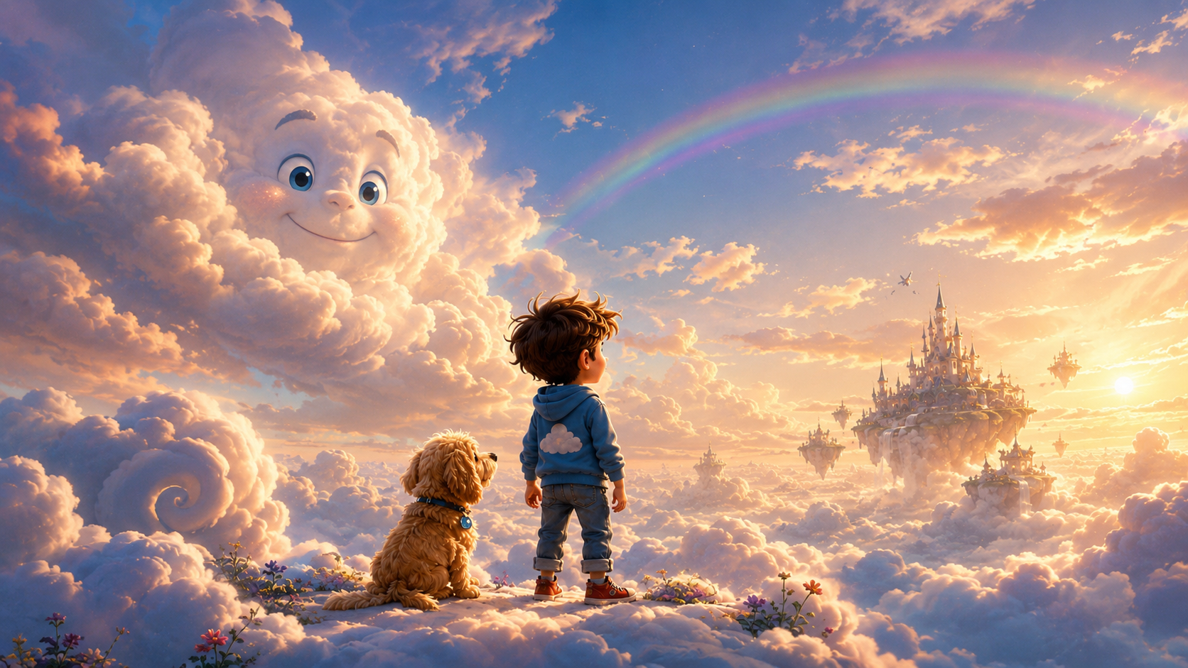 Charlie and the Clouds — floating skies and playful imagination