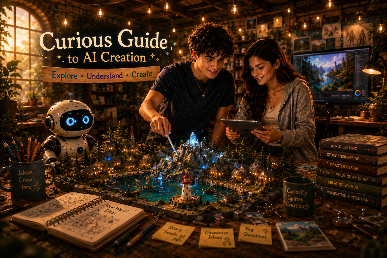 Curious Guide to AI Creation — curiosity and creativity for an AI-native future