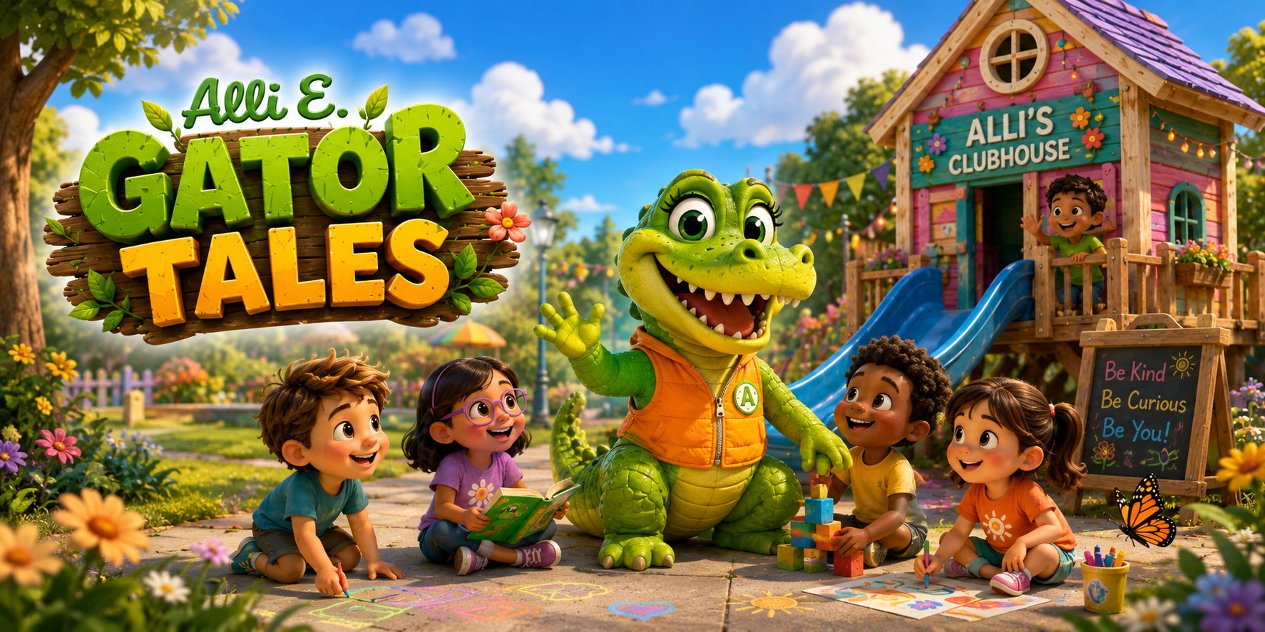 Gator Tales — bright playful adventures shaped by confidence and humor