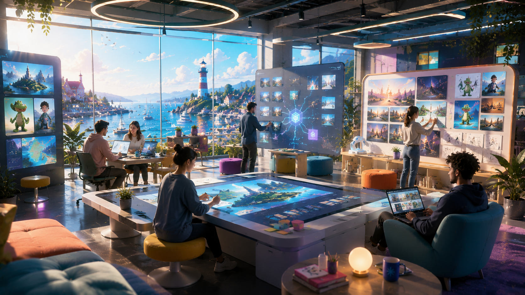 Active creation — collaborative world-building and modular storytelling systems